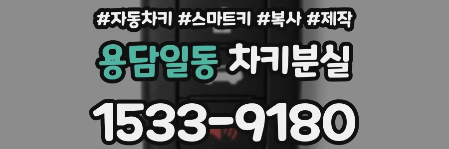 용담일동 차키분실