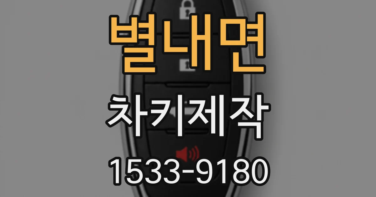 별내면 차키제작