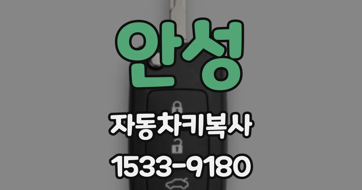 안성 자동차키복사