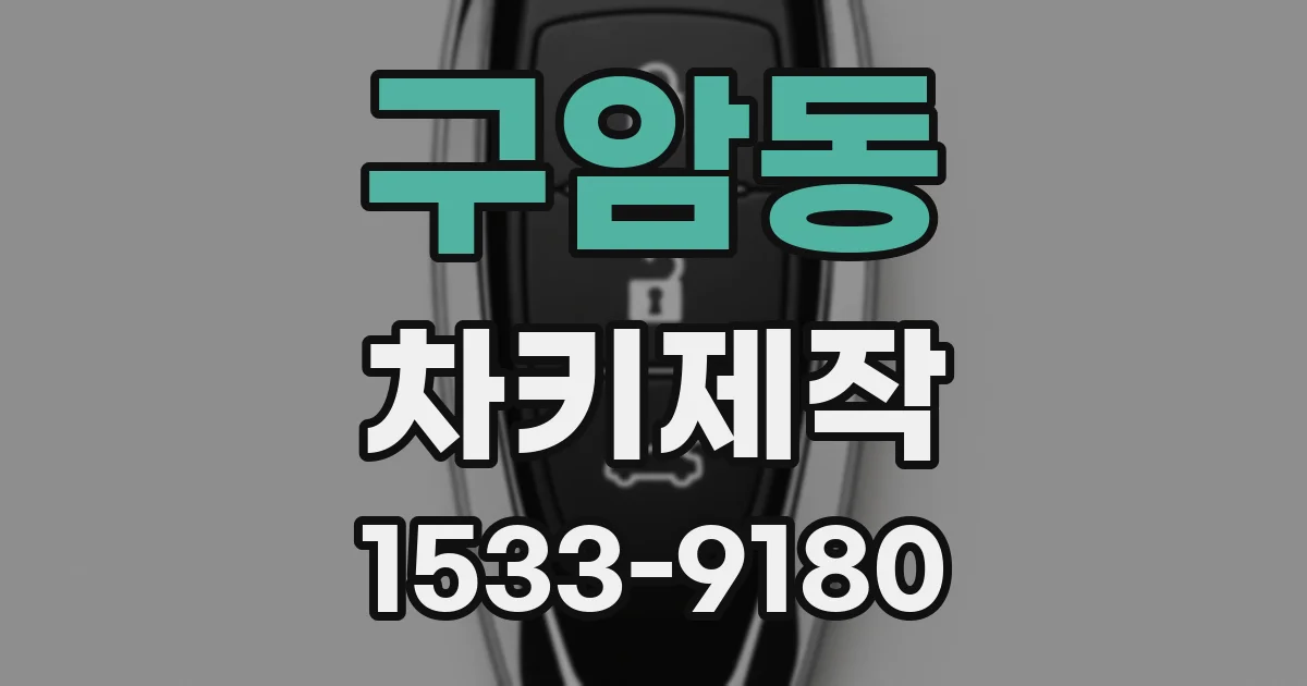 구암동 차키제작
