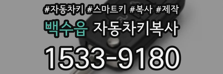 백수읍 자동차키복사