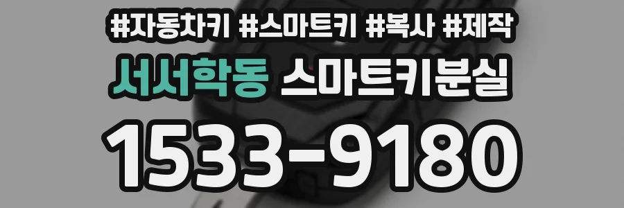 서서학동 스마트키분실