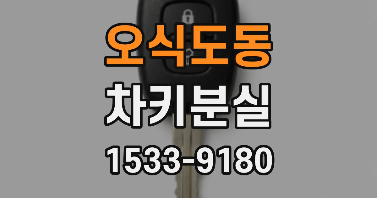 오식도동 차키분실