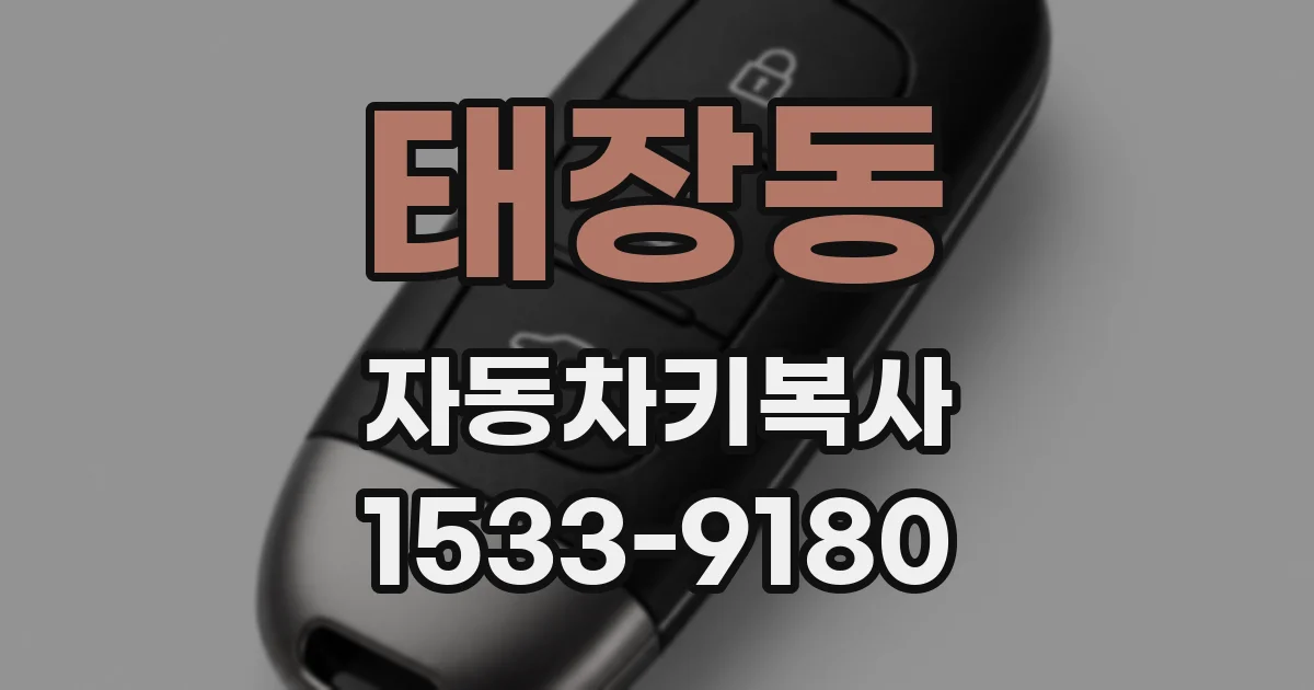 태장동 자동차키복사