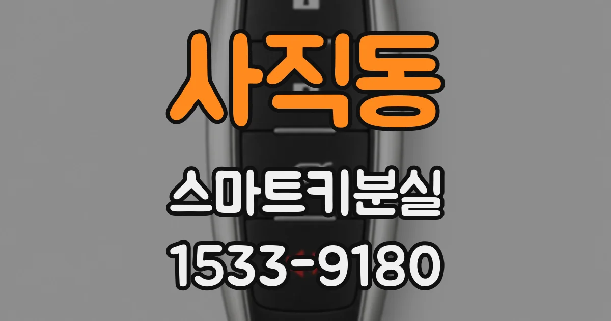 사직동 스마트키분실