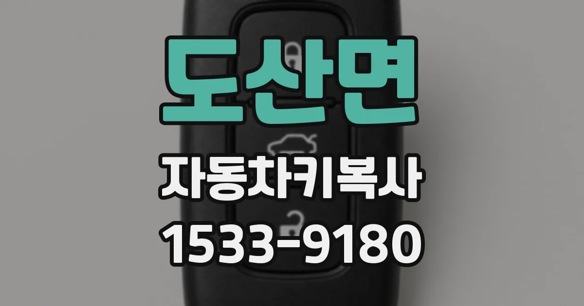 도산면 자동차키복사