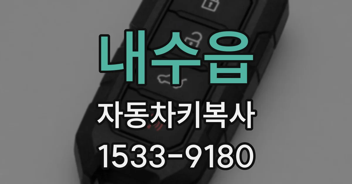 내수읍 자동차키복사