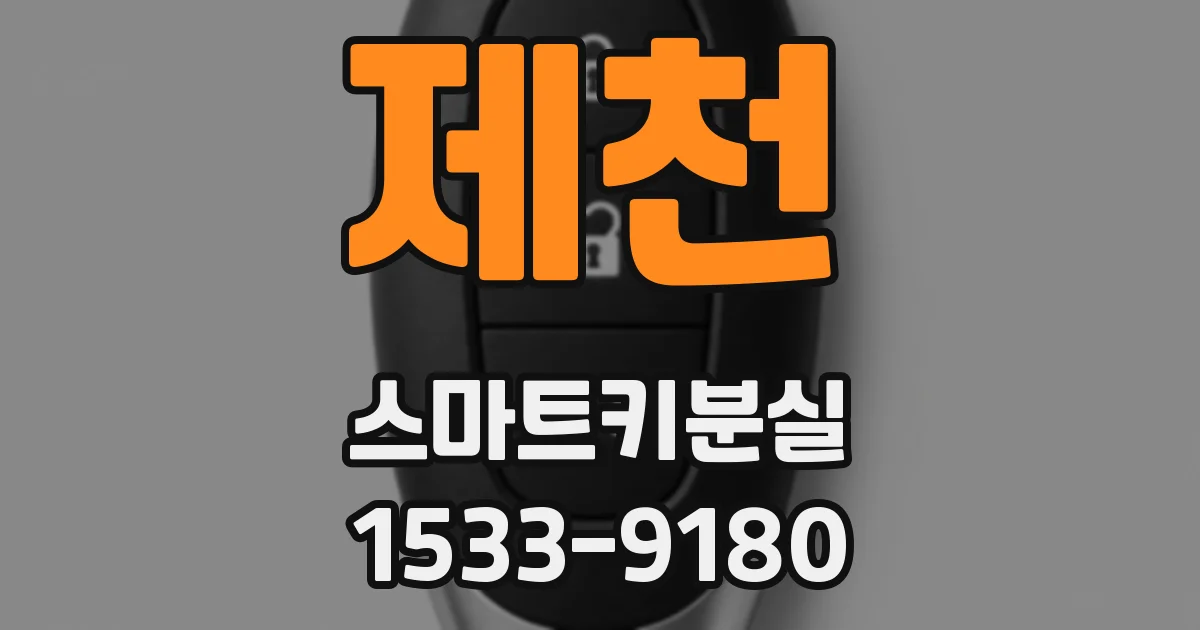제천 스마트키분실