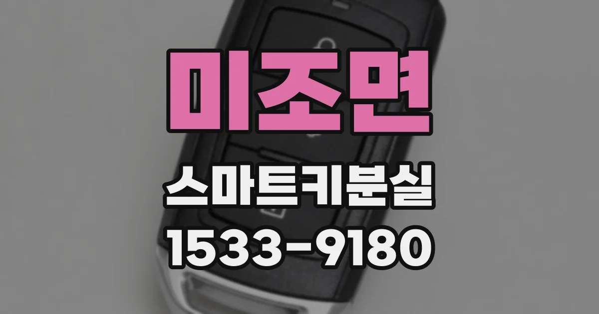 미조면 스마트키분실