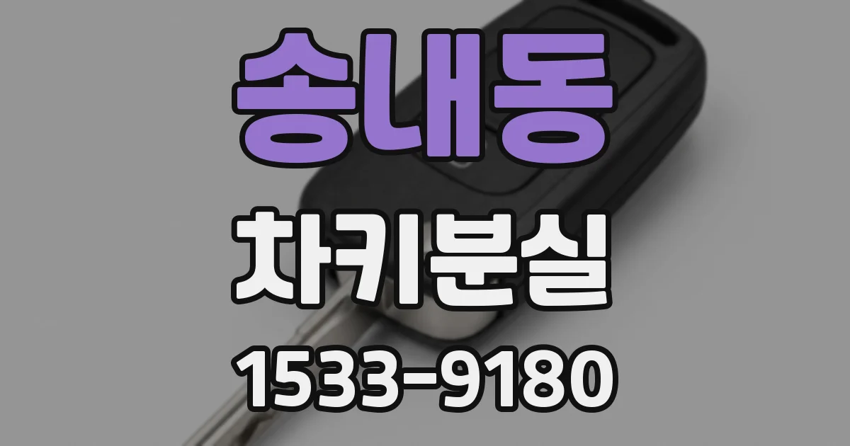 송내동 차키분실