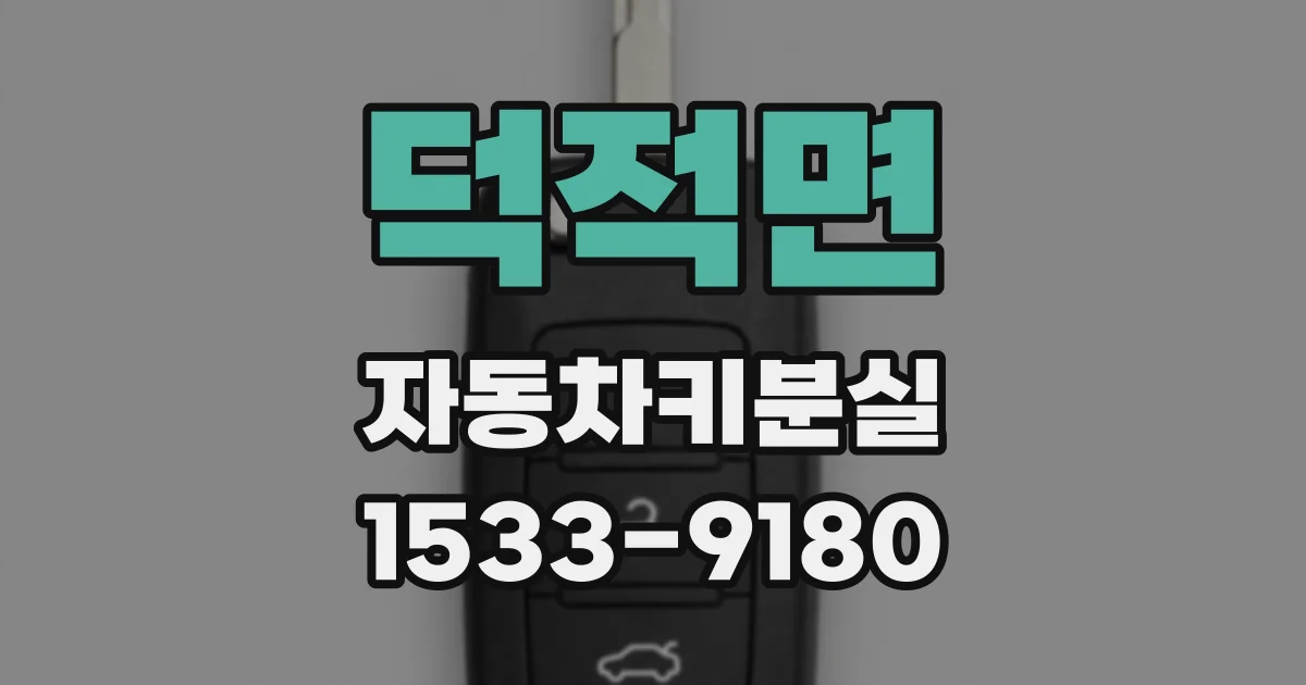 덕적면 자동차키분실