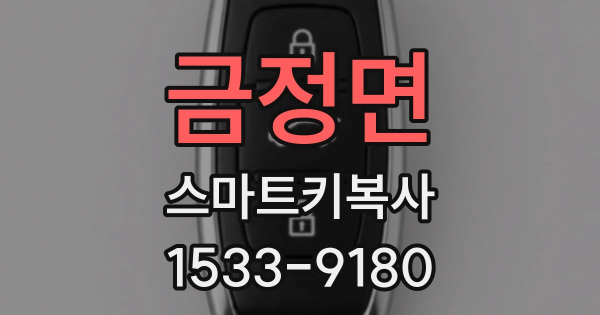 금정면 스마트키복사