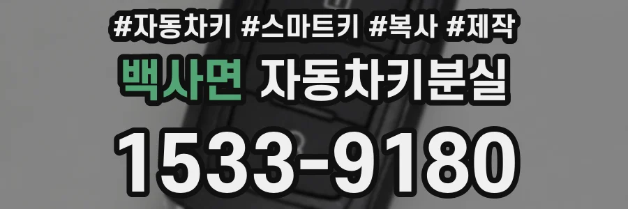 백사면 자동차키분실