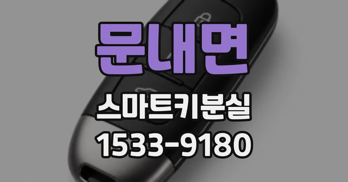 문내면 스마트키분실