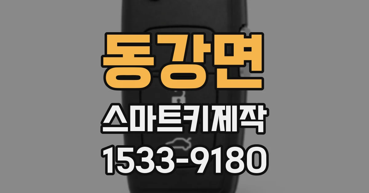 동강면 스마트키제작