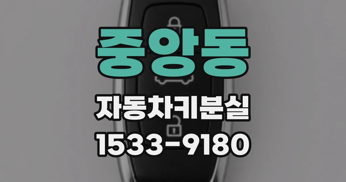 중앙동 자동차키분실