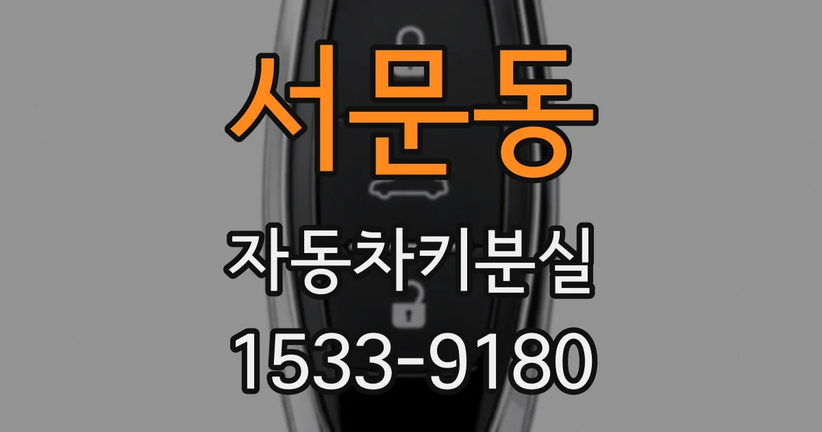 서문동 자동차키분실