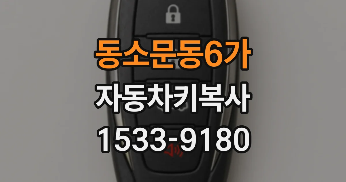 동소문동6가 자동차키복사