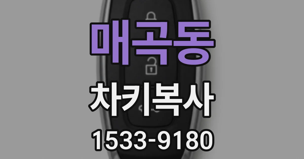 매곡동 차키복사