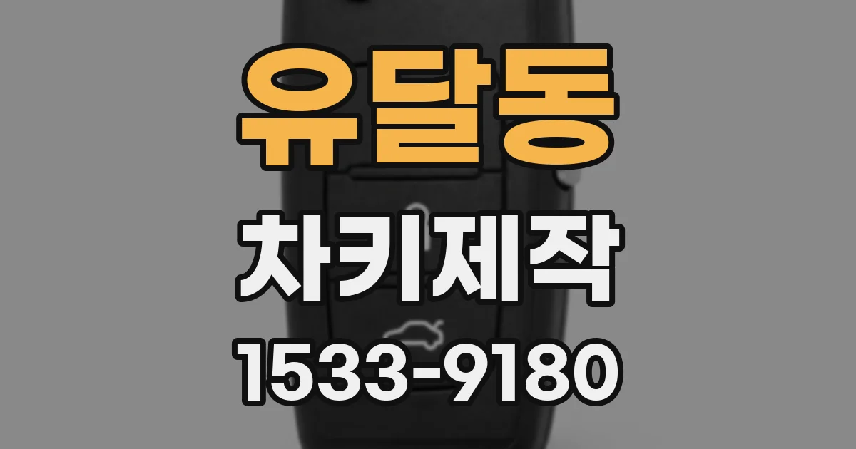 유달동 차키제작