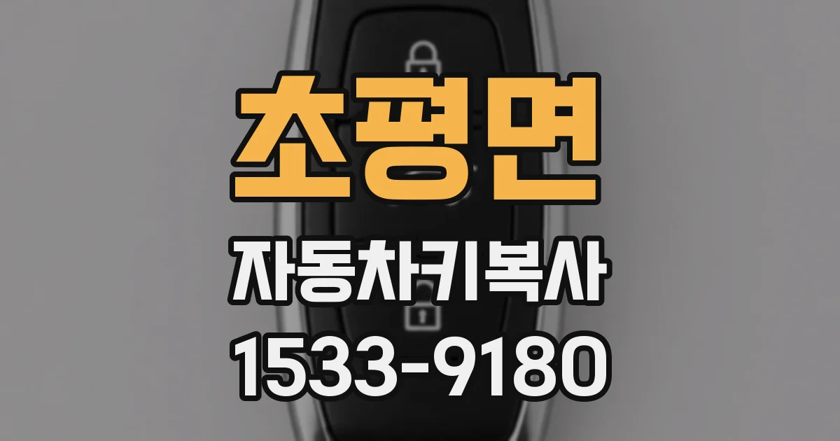 초평면 자동차키복사