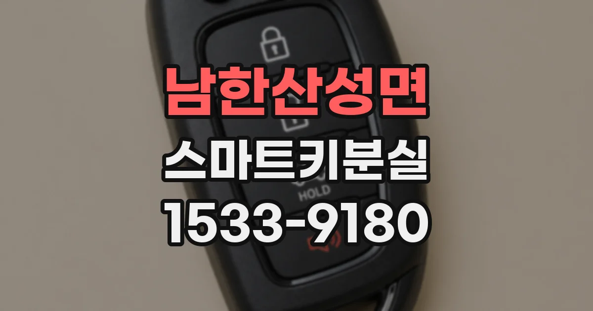 남한산성면 스마트키분실