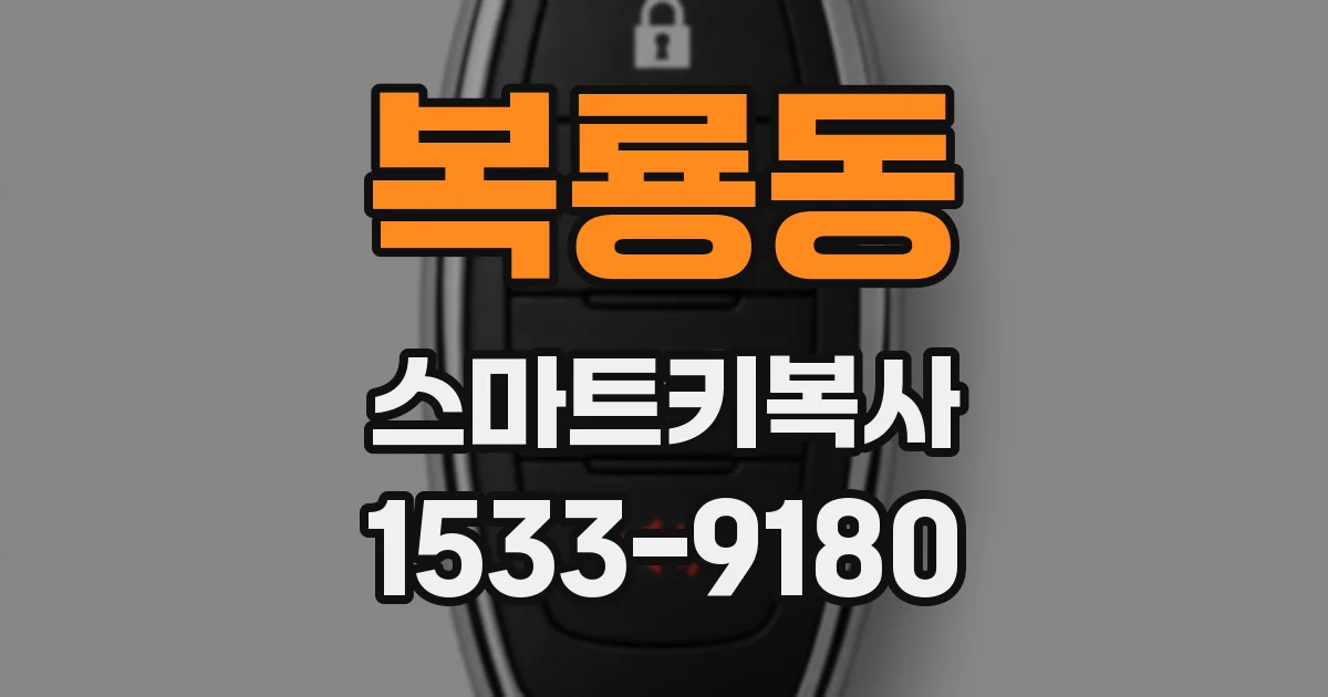 복룡동 스마트키복사