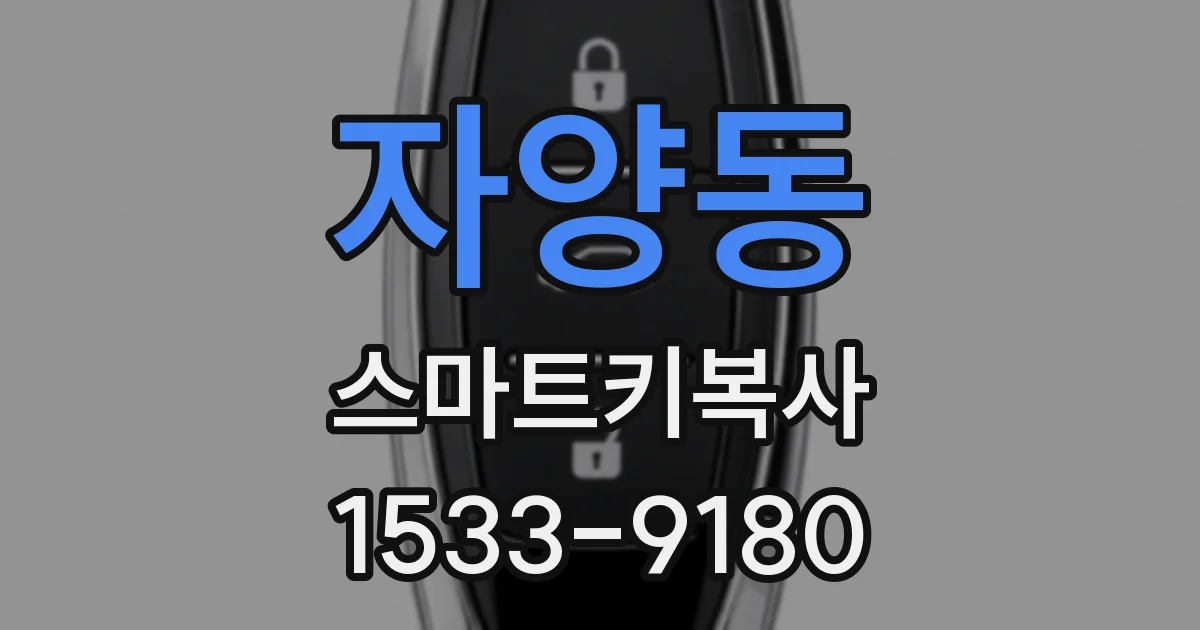 자양동 스마트키복사