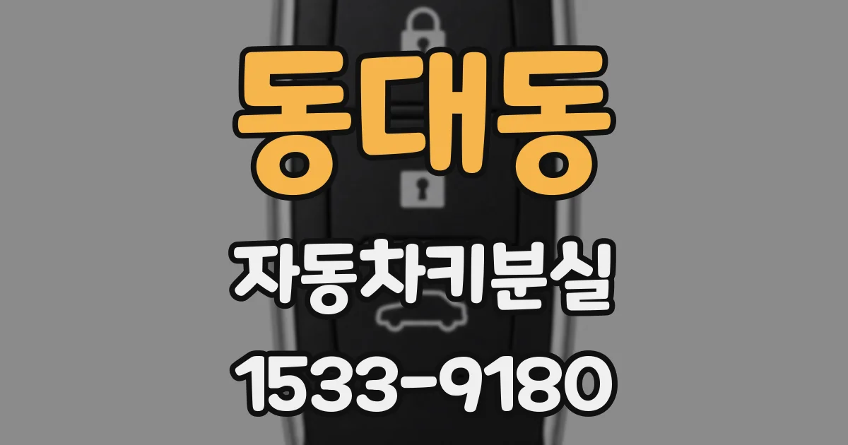 동대동 자동차키분실