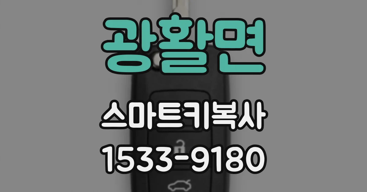 광활면 스마트키복사