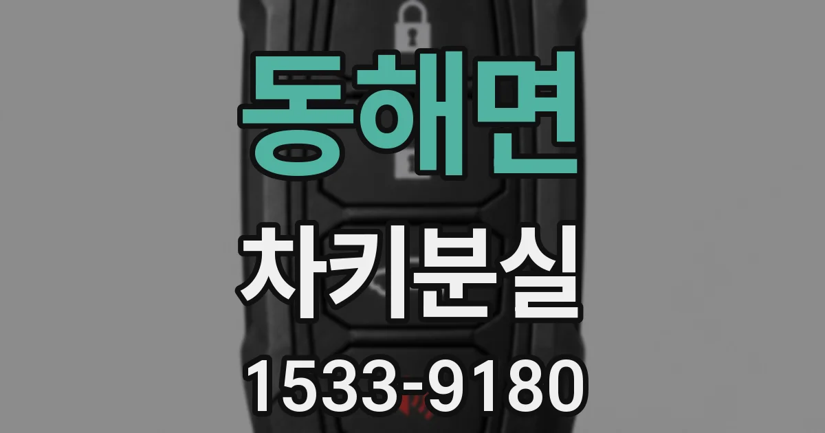 동해면 차키분실