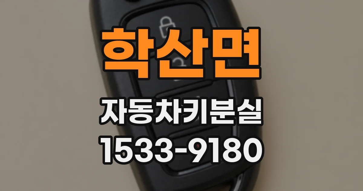 학산면 자동차키분실