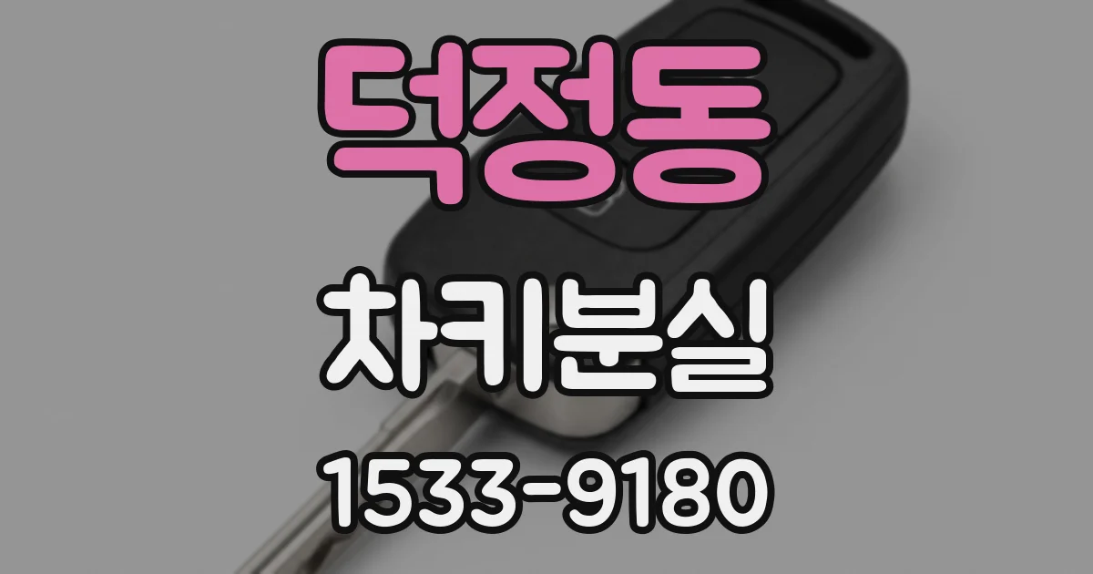 덕정동 차키분실