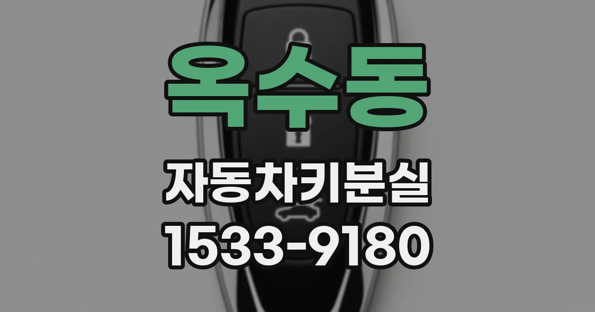 옥수동 자동차키분실