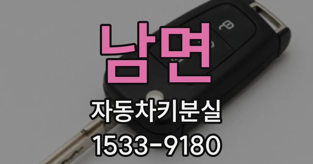 남면 자동차키분실