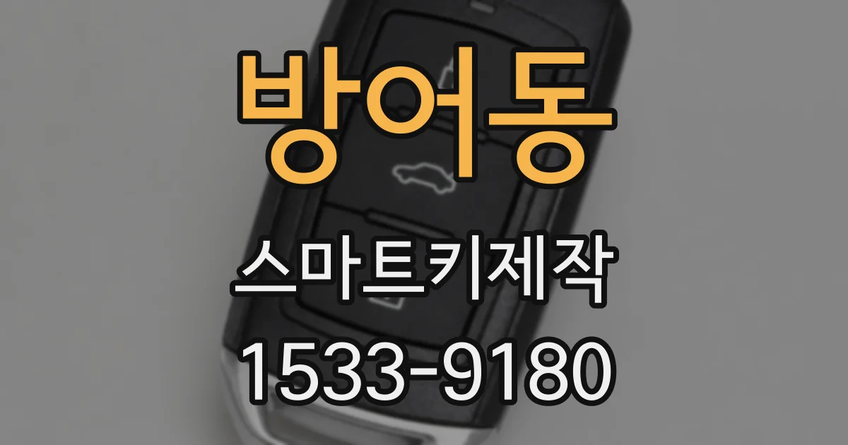 방어동 스마트키제작