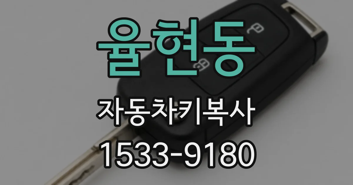 율현동 자동차키복사