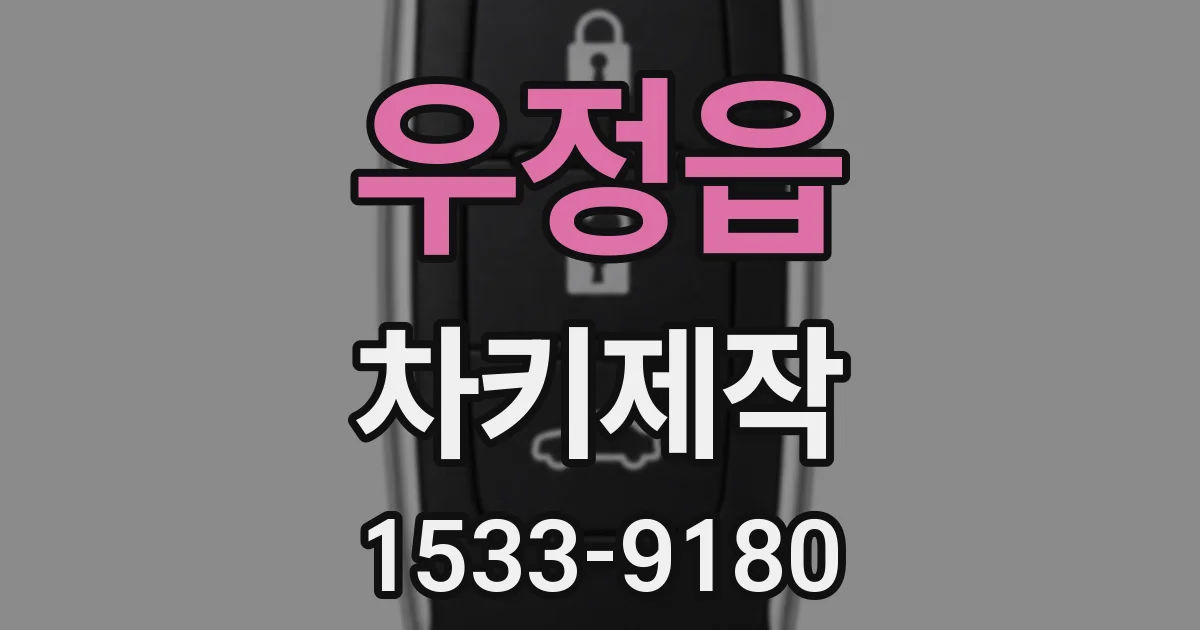 우정읍 차키제작