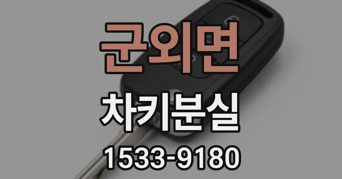 군외면 차키분실