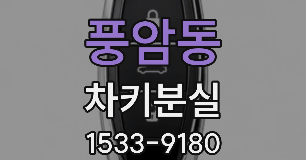 풍암동 차키분실