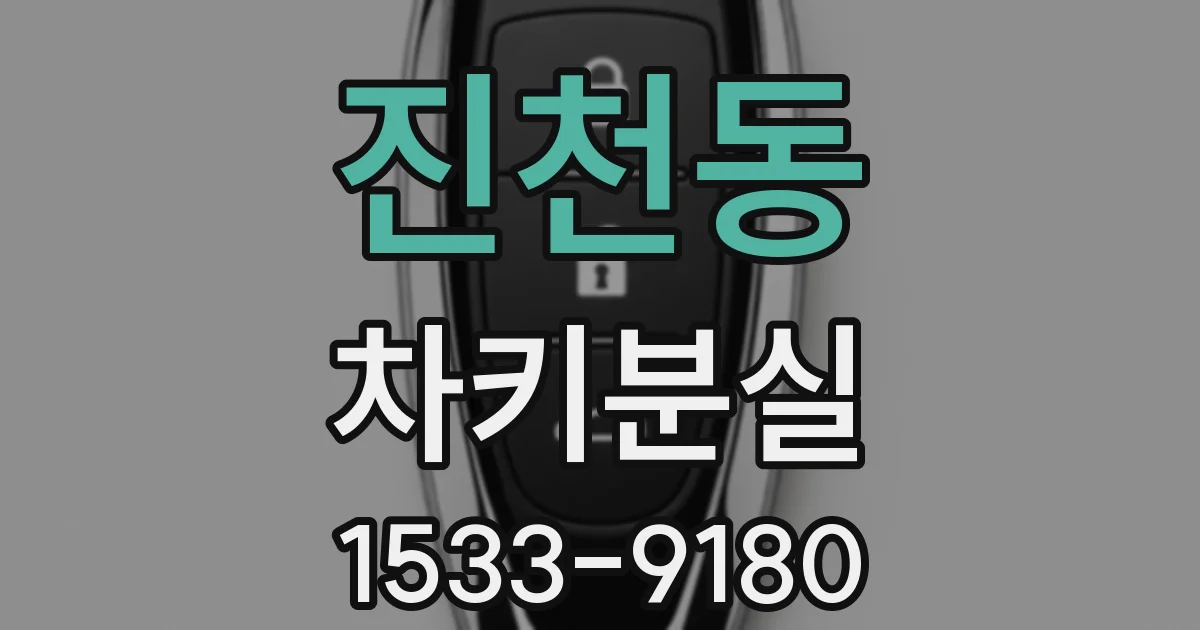 진천동 차키분실