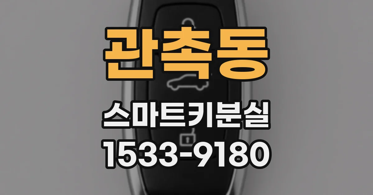 관촉동 스마트키분실