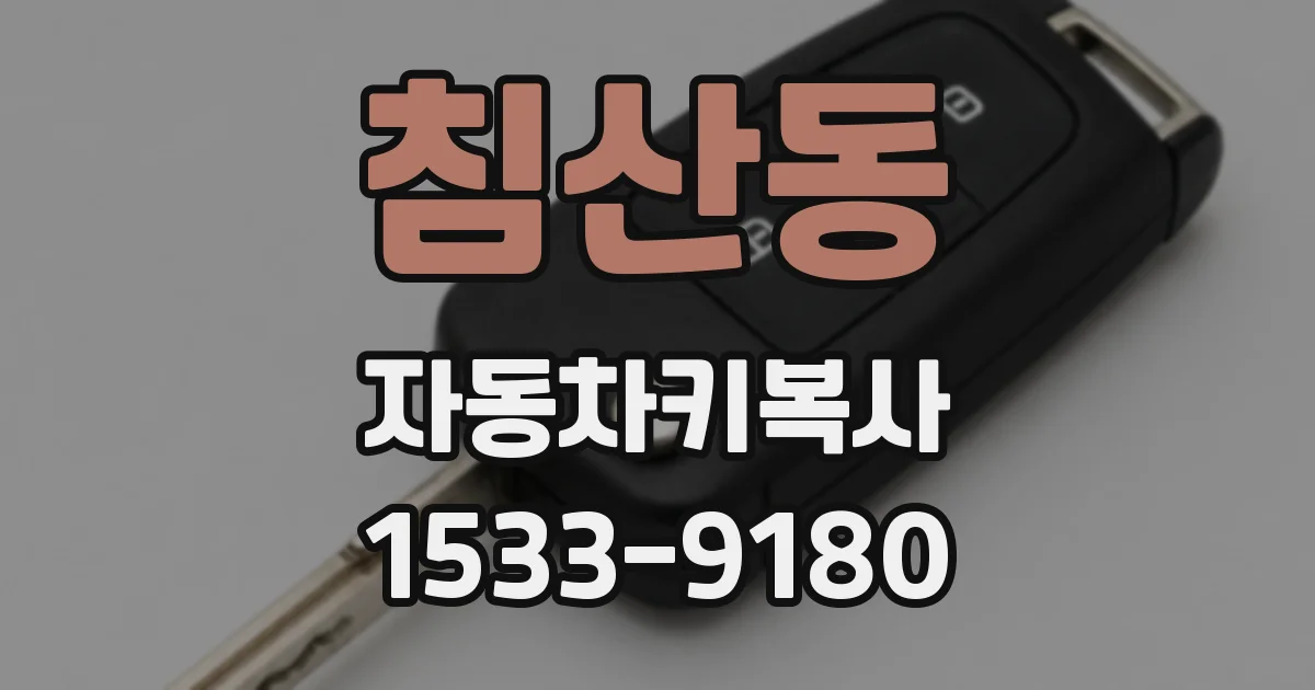 침산동 자동차키복사