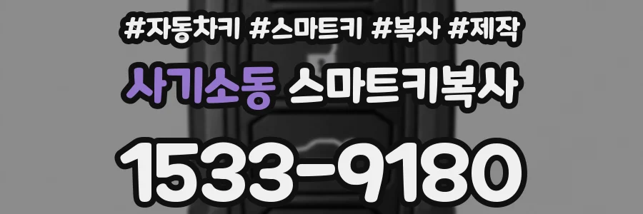 사기소동 스마트키복사