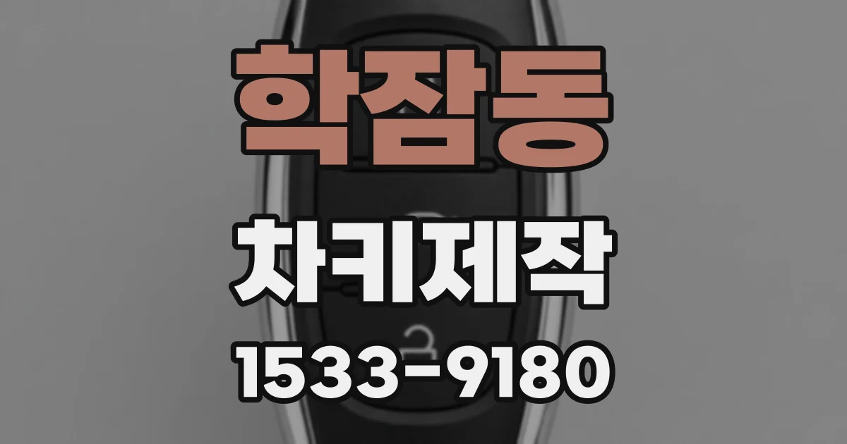학잠동 차키제작