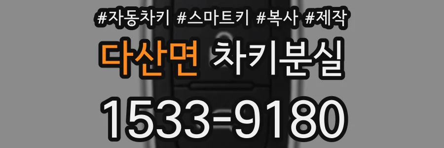 다산면 차키분실