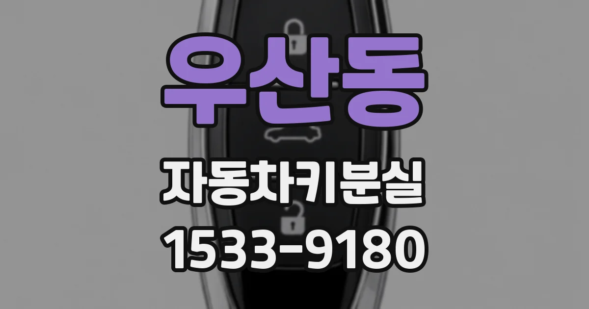 우산동 자동차키분실