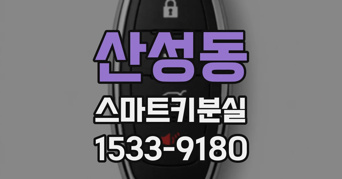 산성동 스마트키분실