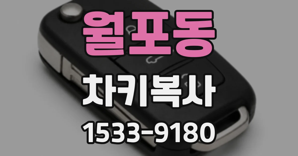 월포동 차키복사
