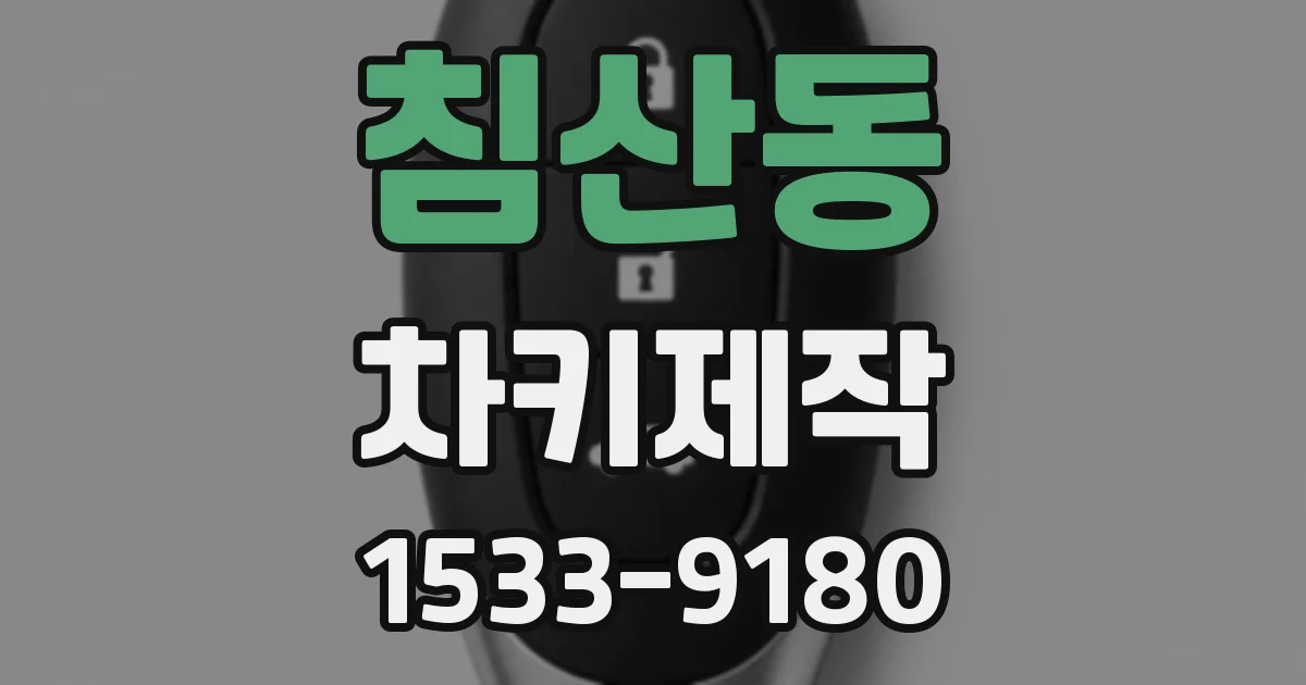 침산동 차키제작
